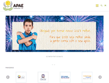 Tablet Screenshot of apaeflorianopolis.org.br